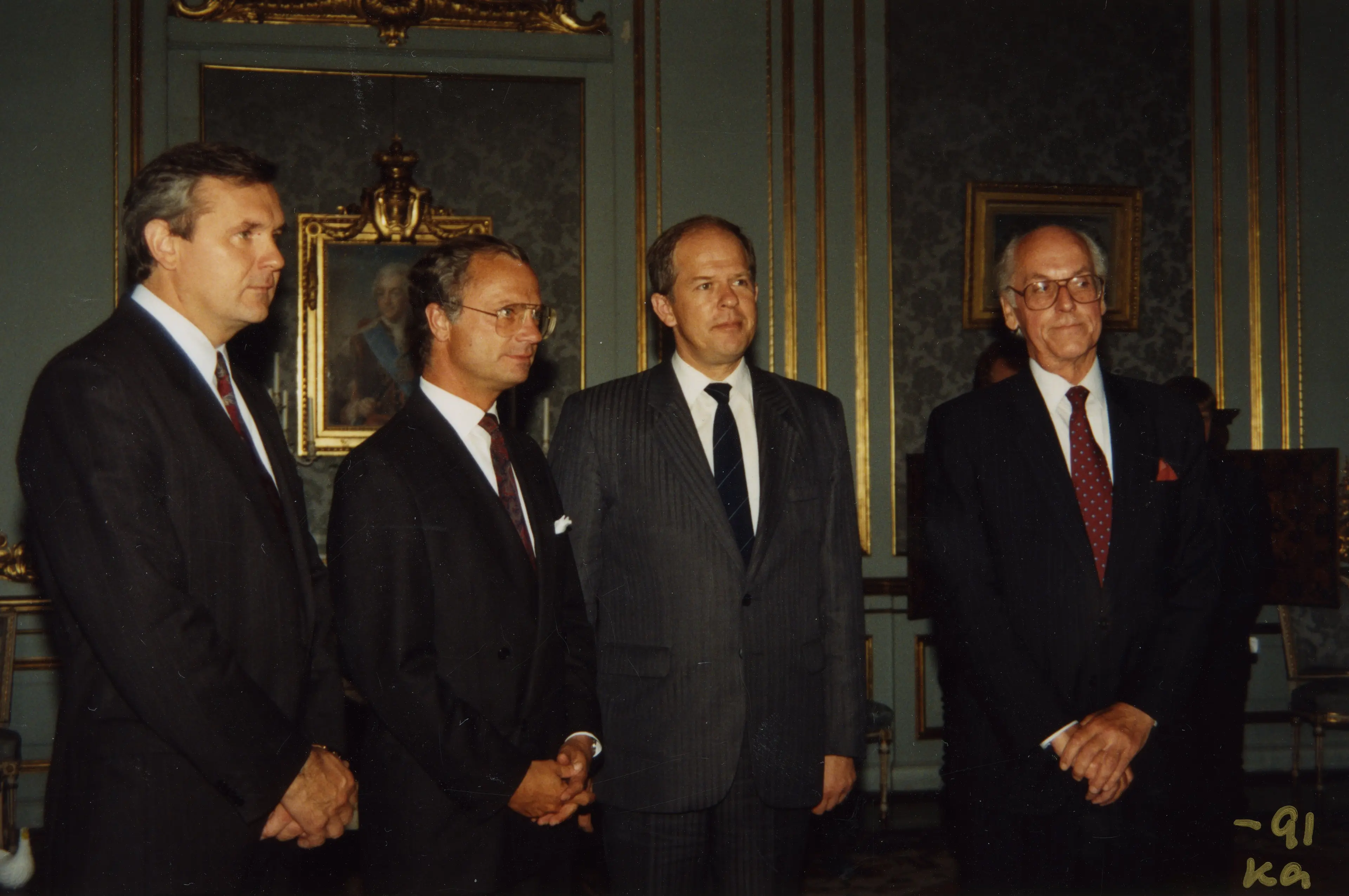 Välisminister Lennart Meri Rootsi kuninga vastuvõtul