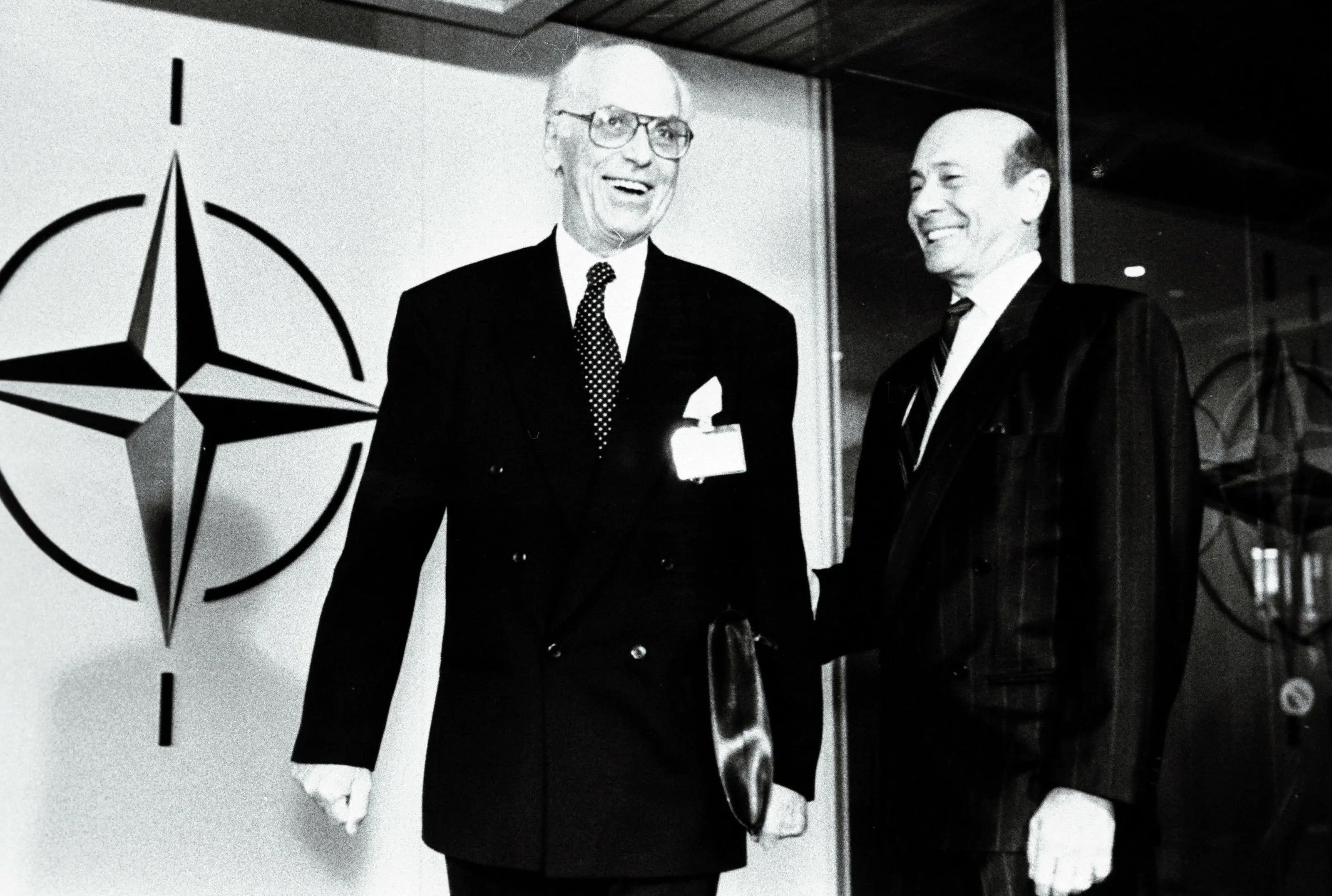 Välisminister Lennart Meri NATO peasekretäri Manfred Wörneriga