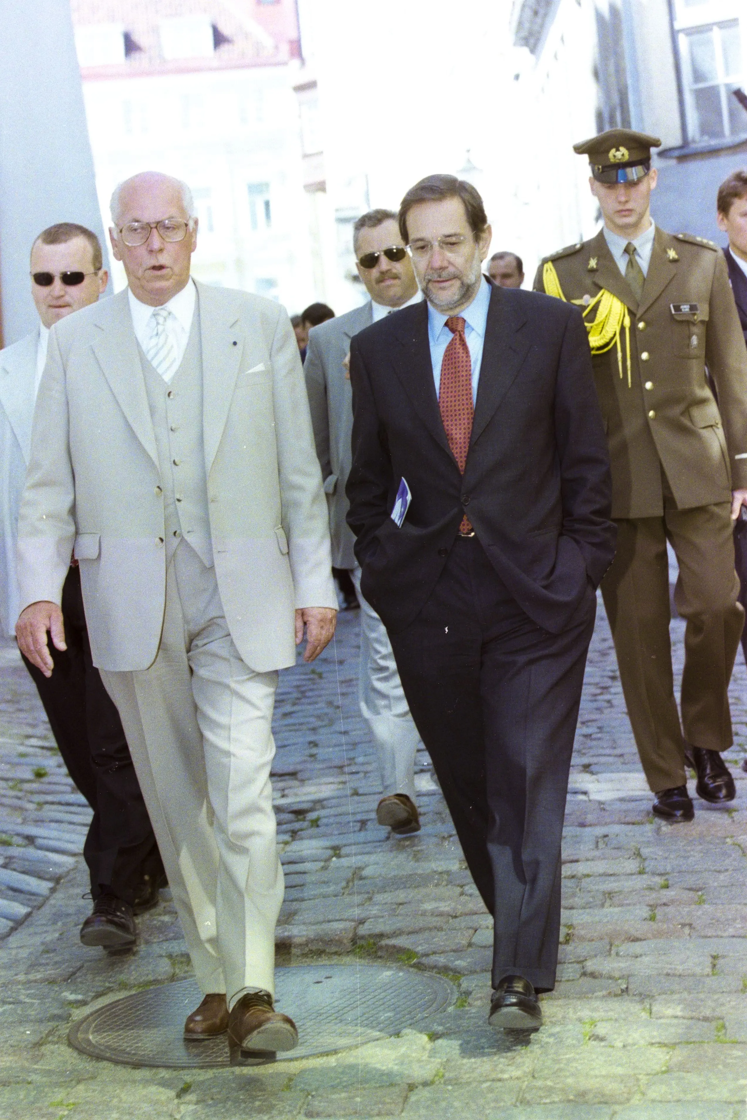 President Lennart Meri ja NATO peasekretär Javier Solana Tallinnas