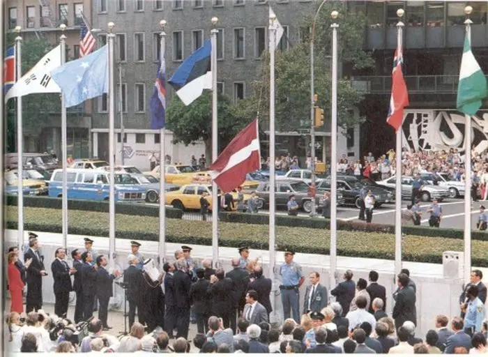 Eesti, Läti ja Leedu vastuvõtmine ÜRO liikmeks 17. septembril 1991